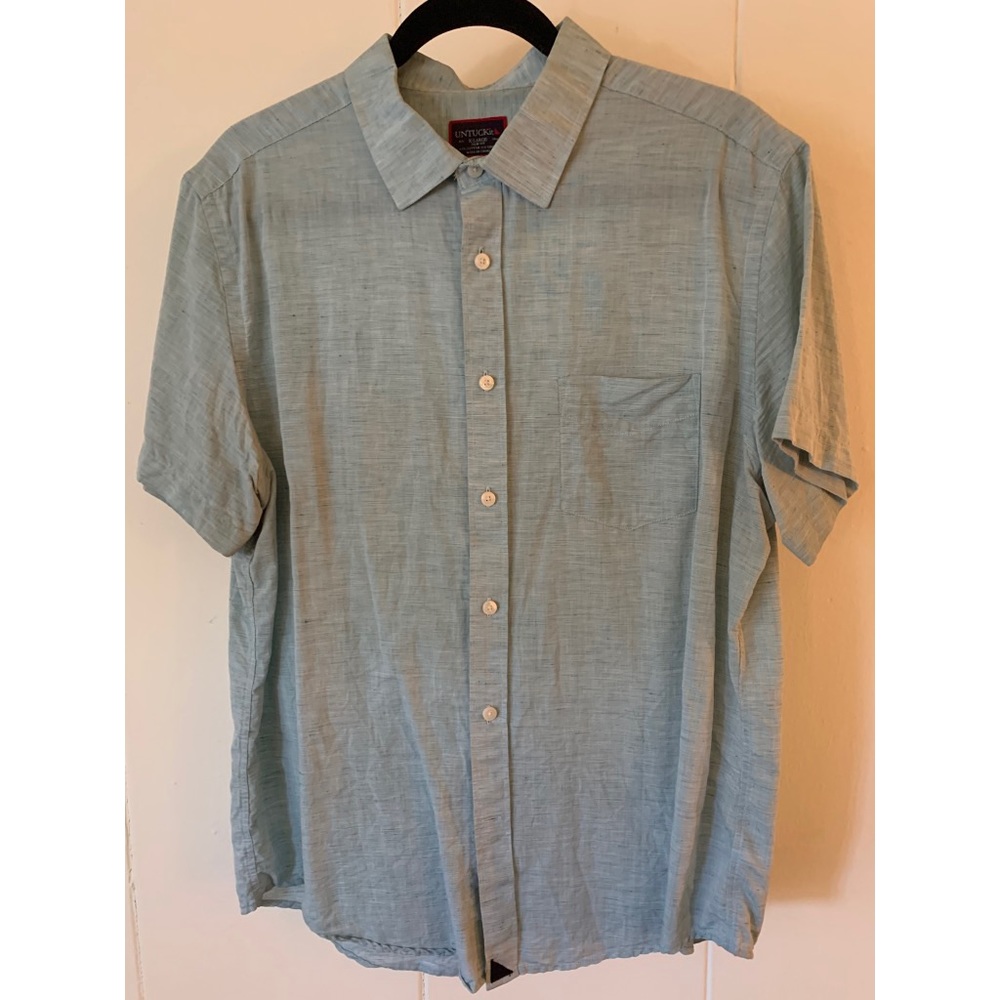 UNTUCKit Short Sleeve linen XL Slim fit